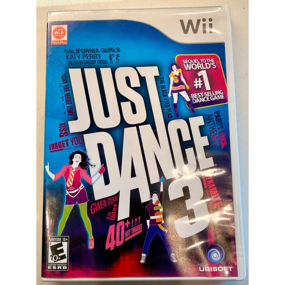 Just Dance 3 Nintendo Wii Video Game Ubisoft 2011 Complete with Manual CIB